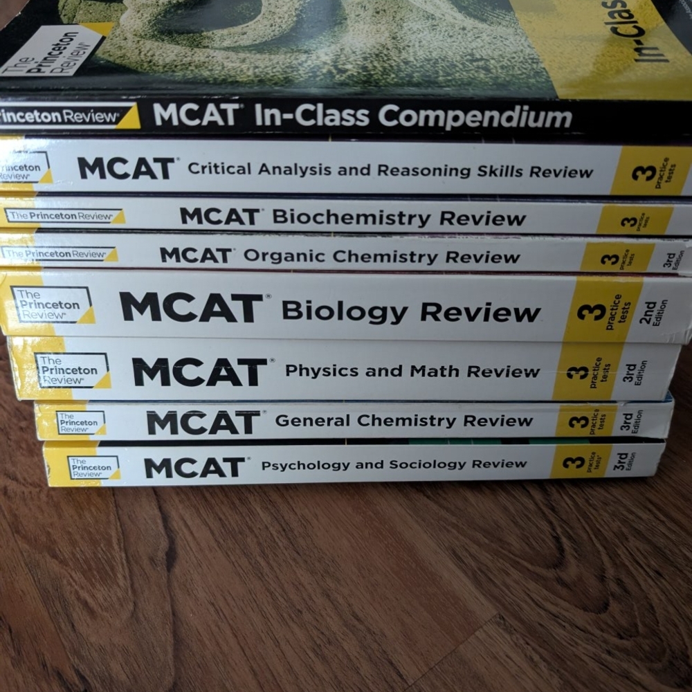Princeton Review MCAT Study Books Set